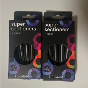 NEW- Framar Super Sectioners 2 Pack- 4ct each (total 8)